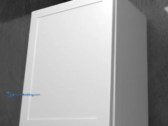 Lot 49-5551492 - Hampton Bay 24 In Courtland Shaker Wall Kitchen Cabinet in Polar White, Unused