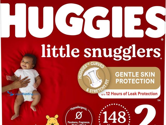 Lot 49-5416567 - Huggies Size 2 Diapers, Little Snugglers Baby Diapers, Size 2 (12-18 lbs), 148 Count. [ASIN: B07VY9J...