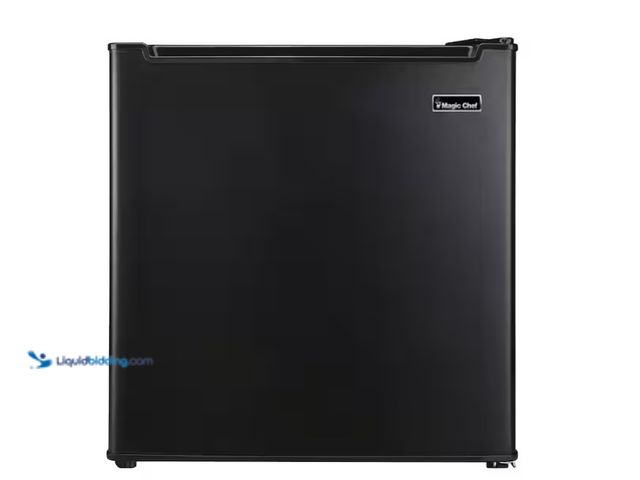Lot 49-3431430 - Magic Chef 1.7 cu. ft. Mini Fridge in Black with Freezerless Design, Model # MCAR170BE, Unused, Powe...