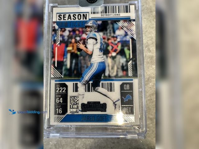 Lot 49-910422 - NFL Silver Bar Card Jared Goff - .999 Fine Silver