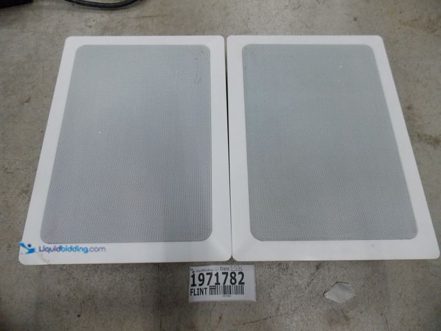 Lot 49-1971781 - 2 Audio Source  IW Eight/S 2 8" Wall Speakers  2 Audio Source 8" Wall Speakers Used In Fair Conditio...