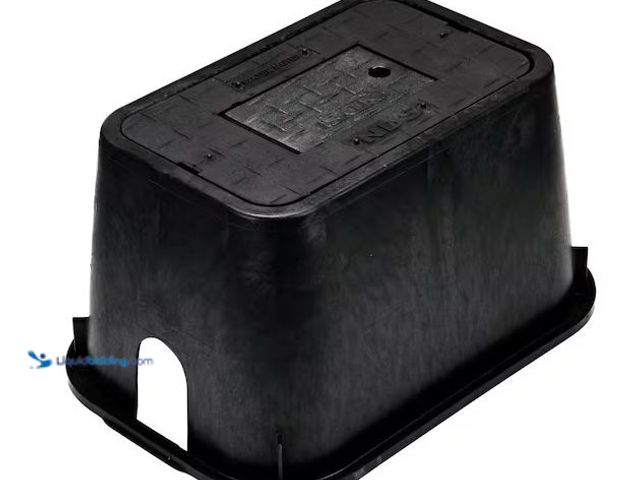 Lot 49-1568549 - NDS 10 in. X 15 in. Rect. Standard Series Meter Box & Drop-in Cover, Black Box, Black Cover with Rea...
