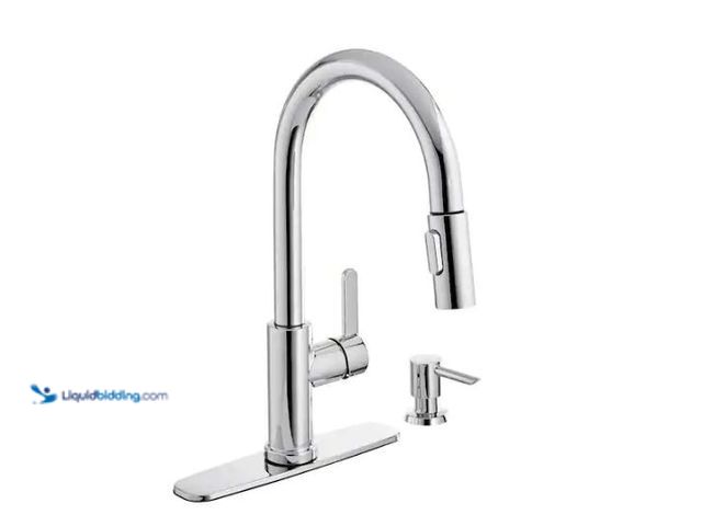 Lot 49-3432694 - Glacier Bay Paulina Single-Handle Pull-Down Sprayer Kitchen Faucet with TurboSpray, FastMount and So...
