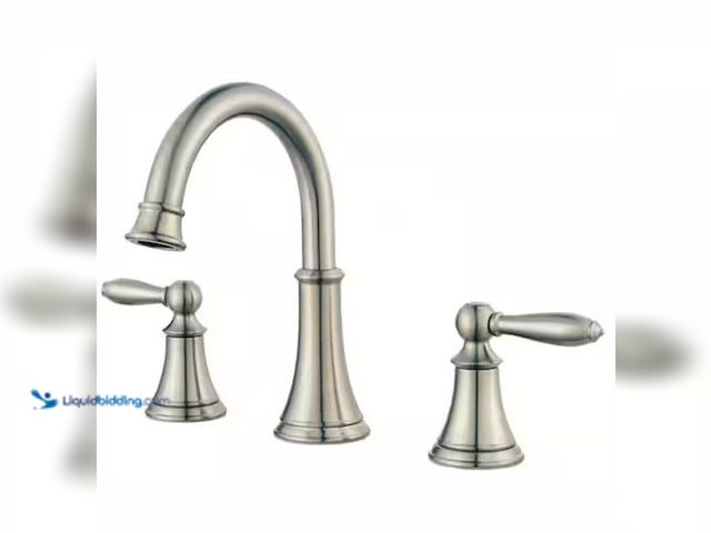 Lot 49-2001469 - Pfister Courant 8 in. Widespread 2-Handle Bathroom Faucet in Brushed Nickel, Model # LF-049-COKK, Un...