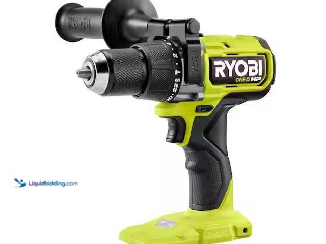 Lot 49-3472139 - RYOBI ONE+ HP 18V Brushless Cordless 1/2 in. Hammer Drill (Tool Only) Model # PBLHM102B, Unused  Ref...