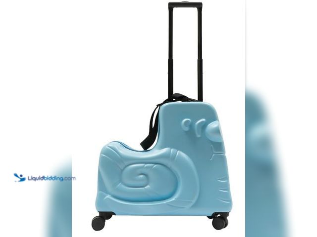 Lot 49-3473751 - Children's Ride On Luggage, 20" Kid's Trolley Suitcase with Universal Wheels and Password Lock, Carr...