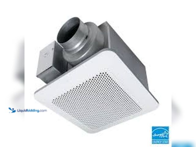 Lot 49-5485441 - Panasonic Whisper Choice DC Pick-A-Flow 80/110 CFM Ceiling Bathroom Exhaust Fan with Flex-Z Fast Bra...