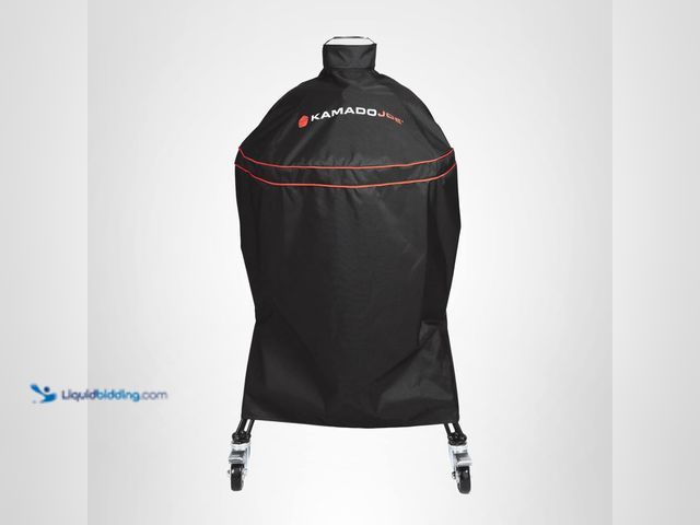 Lot 49-5485824 - Kamado Joe Classic Joe Series 18-inch Ceramic Charcoal Grill and Smoker Durable Polyester Grill Cove...