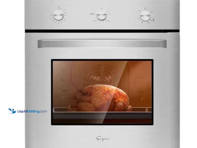 Lot 49-1632116 - Empava 24 in. Single Gas Wall Oven with Convection in Stainless Steel, MSRP $712.21, New. (NOTE: Fac...