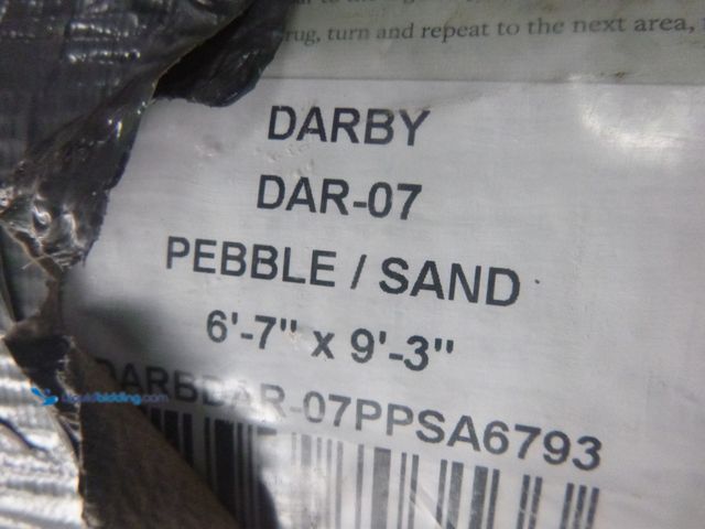 Lot 49-3466088 - Loloi Darby Collection DAR-07 Pebble/Sand 6'-7" x 9'-3" Area Rug Model #B0C4BXNY1B, Unused  Ref#4G08...