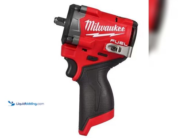 Lot 49-1568773 - Milwaukee M12 FUEL 12V Lithium-Ion Brushless Cordless Stubby 3/8 in. Impact Wrench (Tool-Only) Model...