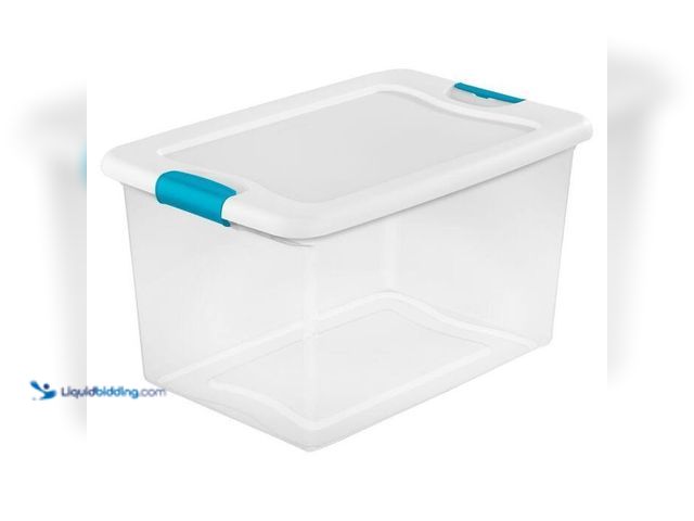 Lot 49-2024950 - Lot of (4)- Sterilite 64 Qt. Latching Storage Box. Model # 14978006. MSRP $76. Unused.  Ref#PA102