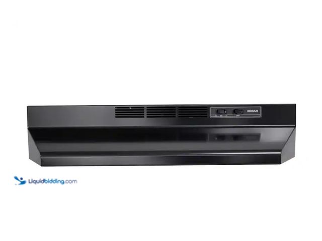 Lot 49-5547965 - Broan - 30 inches - Convertible - Under cabinet Range Hood - Black. Model: F403023SKU: 7052636. New