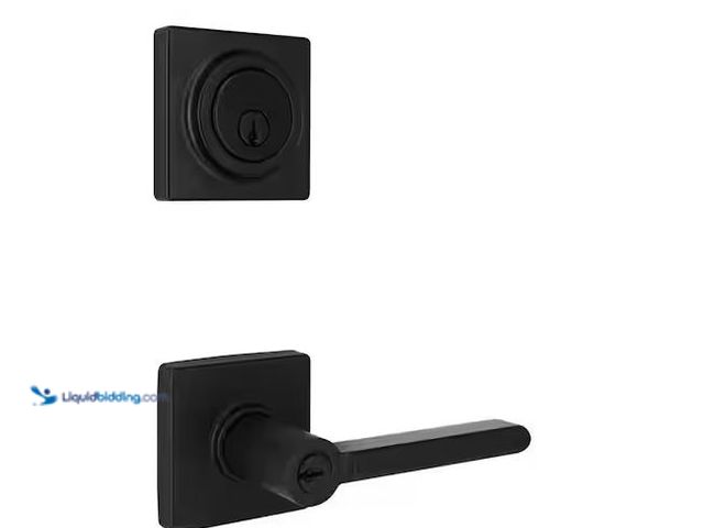 Lot 49-1568665 - Lot of (2) Defiant Tonebridge Matte Black Single Cylinder Combo Pack Square Series Model # 32MS3X9D9...