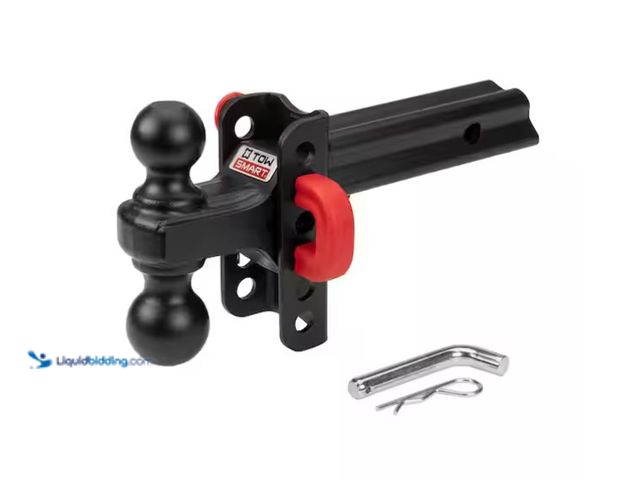 Lot 49-1575637 - Tow Smart X-Mount Adjustable Hitch Dual Ball Mount, 3 1/4" Drop, 10,000 lb. (Red U-Pin), Model # 951...