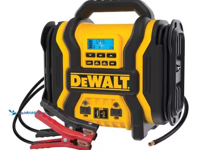 Lot 49-1514881 - DEWALT Portable Power 2000 Peak Amp Jump Starter w/Digital Compressor Model # DXAEPS14, Slightly Use...
