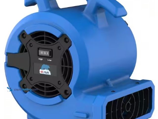 Lot 49-3612814 - B-Air 1/8 HP Air Mover Carpet Dryer Floor Blower Fan for Home Use in Blue, Model # BA-VP-15-BL, Slig...