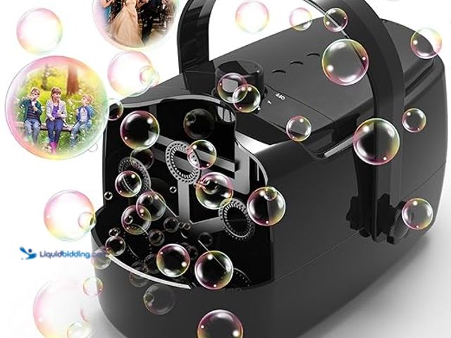 Lot 49-5415153 - Bubble Machine Durable Automatic Bubble Blower, 18000+ Big Bubbles Per Minute Bubbles for Kids Toddl...