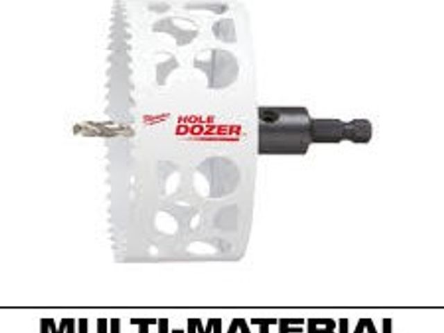 Lot 49-5483617 - Milwaukee 4 in. HOLE DOZER Bi-Metal Hole Saw with 3/8 in. Arbor and Pilot Bit. Model # 49-56-9685. U...