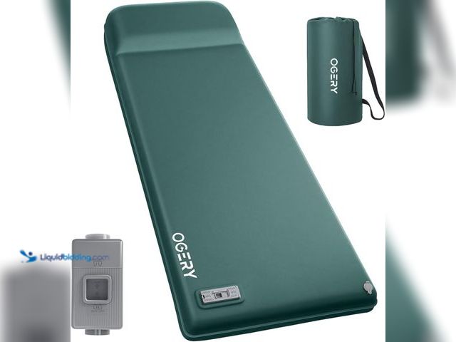 Lot 49-5476718 - OGERY Self Inflating Sleeping Pad with Electric Pump, 3.15" Ultra-Thick Memory Foam Camping Pad. Mod...