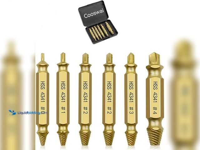 Lot 49-5414677 - (4 pack) Damaged Screw Extractor-Kit Stripped-Screws Removal-Tool - Broken Screw Extractor Speed Out...