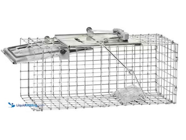 Lot 49-1569467 - Havahart Small 1-Door Easy Set Humane Catch-and-Release Live Animal Cage Trap for Squirrel and Rabbi...