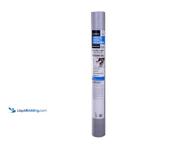 Lot 49-5546508 - Everbilt 4 ft. x 250 ft. Synthetic Roofing Underlayment - Contractor Grade Model # EBSRU04250CON new