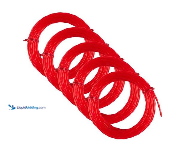 Lot 49-1571242 - Lot of (3) Milwaukee 0.095 in. x 20 ft. Pre-Cut Trimmer Line (5-Pack), Model # 49-16-2782, Unused  R...