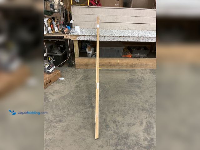 Lot 49-5453473 - Lot of 6. Wooden 3 Ridged Trim Pieces. Approx 8 ft long. Unused