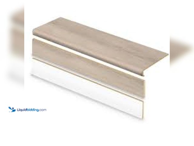 Lot 49-5475605 - Cap A Tread Driskell Oak 47 in. L x 12.15 in. W x 1.69 in. T Vinyl Overlay Stair Tread and Reversibl...