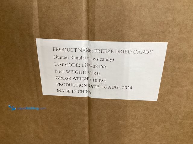 Lot 49-3566959 - Bulk Pack of Freeze Dried Candy Jumbo Chews, Factory Sealed. Expired 8/2024