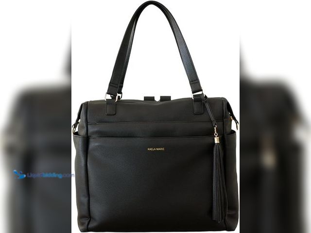 Lot 49-3472702 - Large Diaper Bag Backpack, Vegan Leather Diaper Travel Tote Bag with Changing Pad and Stroller Strap...