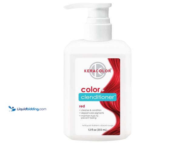 Lot 49-3514462 - Keracolor Color + Clenditioner 3-in-1 Color-Depositing Conditioner, Gently Cleanses & Conditions, Se...