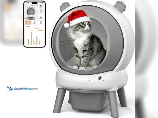 Lot 49-5488257 - Self Cleaning Litter Box for Multiple Cats, Automatic Litter Box with APP Real-Time Monitor, Dual Sa...