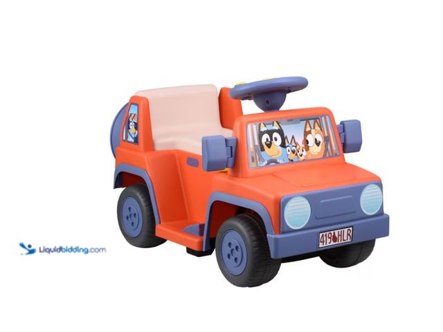 LiquidBidding - Lot 49-2024888 - Bluey 6V Battery-Powered Kids Ride-On ...