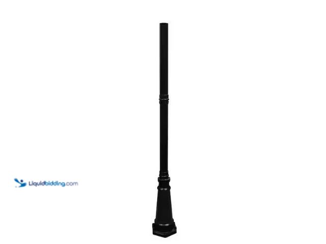 Lot 49-5459570 - GAMA SONIC Imperial Cast Aluminum 79 in. Outdoor Weather Resistant Black Decorative Post Light Lamp ...