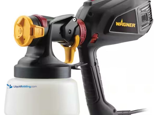 Lot 49-3614572 - Wagner Flexio 2500 Electric Handheld HVLP Paint Sprayer, Model # 2409509, Slightly used, Has attachm...