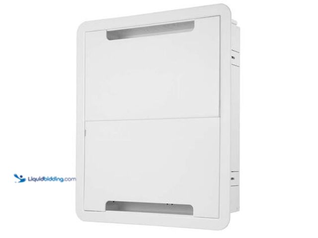 Lot 49-5572227 - Legrand On-Q 17-inch Dual-Purpose Wi-Fi Ready In-Wall Enclosure, White. Model # ENP1700NAV1. unused