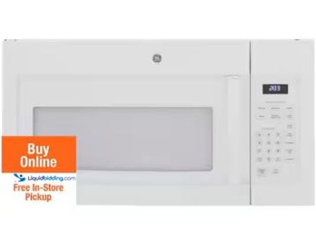 Lot 49-1517121 - GE
1.6 cu. ft. Over-the-Range Microwave in White, Model # JVM3160DFWW, Unused (Tested works) (NOP P...