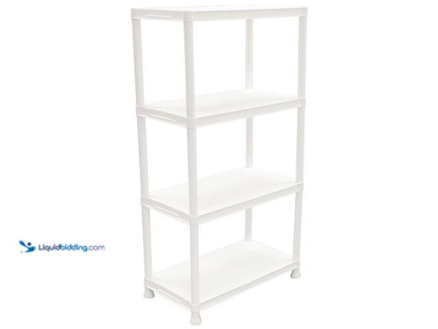 Lot 49-5484907 - HDX
4-Tier Easy Assembly Multi-purpose Plastic Garage Storage Shelving Unit (28 in. W x 52 in. H x ...