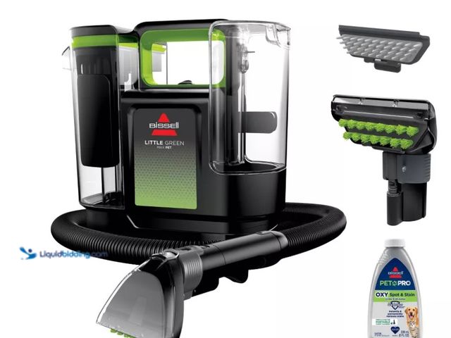 Lot 49-5560123 - BISSELL Little Green Max Pet Portable Carpet and Upholstery Cleaner, Spot and Stain Cleaner Machine ...