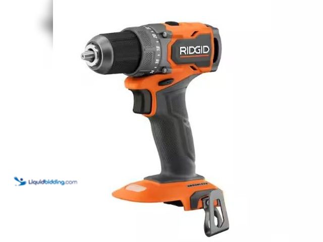 Lot 49-2025053 - RIDGID 18V SubCompact Brushless Cordless 1/2 in. Drill/Driver (Tool Only), Model # R87012B, MSRP $89...
