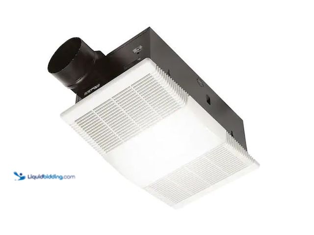 Lot 49-1576658 - Broan-NuTone 80 CFM Ceiling Bathroom Exhaust Fan with Light and 1300-Watt Heater Model # 765H80L, Us...