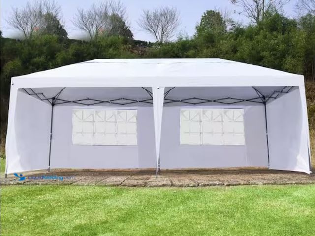 Lot 49-2006686 - Outsunny 10 ft. x 20 ft. Outdoor Gazebo Canopy Party Large Wedding Tent with 4 Removable Sidewalls a...