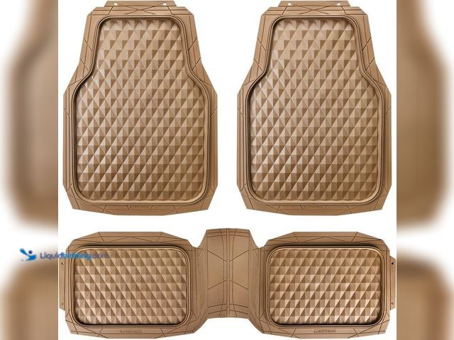 Lot 49-5449211 - CAR PASS Heavy Duty Rubber Car Mats, Deep Dish All-Weather Floor Mat for Car Full Set Durable Anti-S...