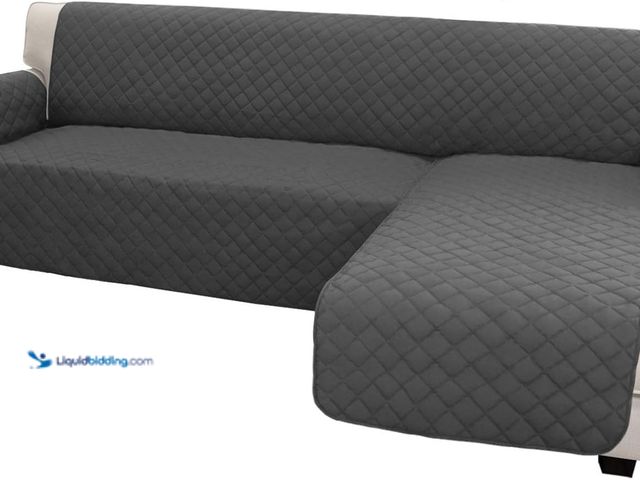 Lot 49-5549858 - Easy-Going Sofa Slipcover L Shape Sofa Cover Sectional Couch Cover Chaise Lounge Slip Cover Reversib...