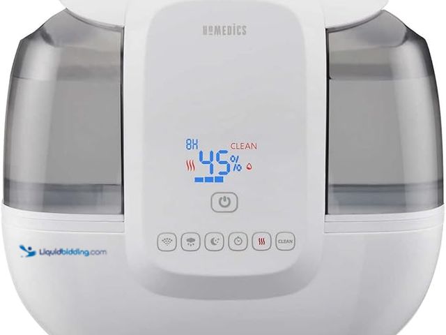 Lot 49-2001314 - Homedics Total Comfort Ultrasonic Humidifier with UV-C Technology and Remote Control, Model # B09LY1...