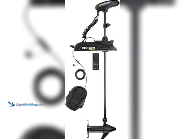 Lot 49-5453288 - Minn Kota Terrova Bow-Mount Electric Trolling Motor with GPS, Spot-Lock, Dual Spectrum Chirp Sonar –...