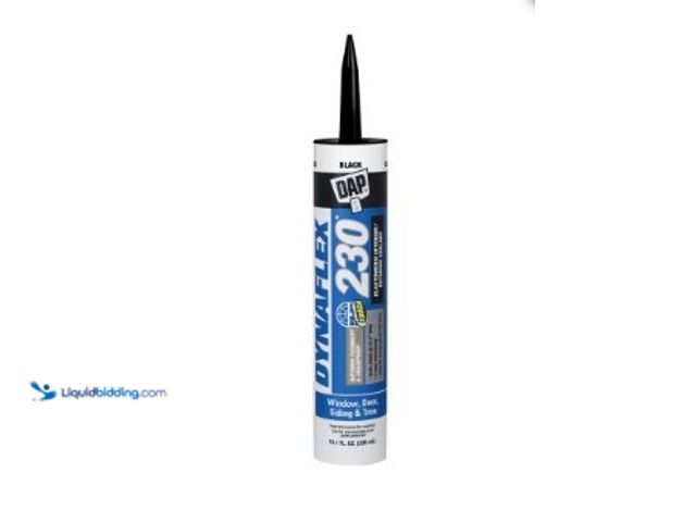 Lot 49-3612800 - Lot of (12) Dap Dynaflex Black 230 Caulk 18280 - 10.1 fl oz Cartridge, Model #7079818280, Unused.  R...