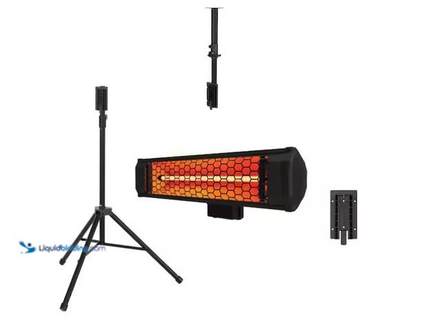Lot 49-1575776 - HEAT STORM Tradesman 1500-Watt Electric Indoor/Outdoor Quartz Infrared Portable Space Heater w/Tripo...